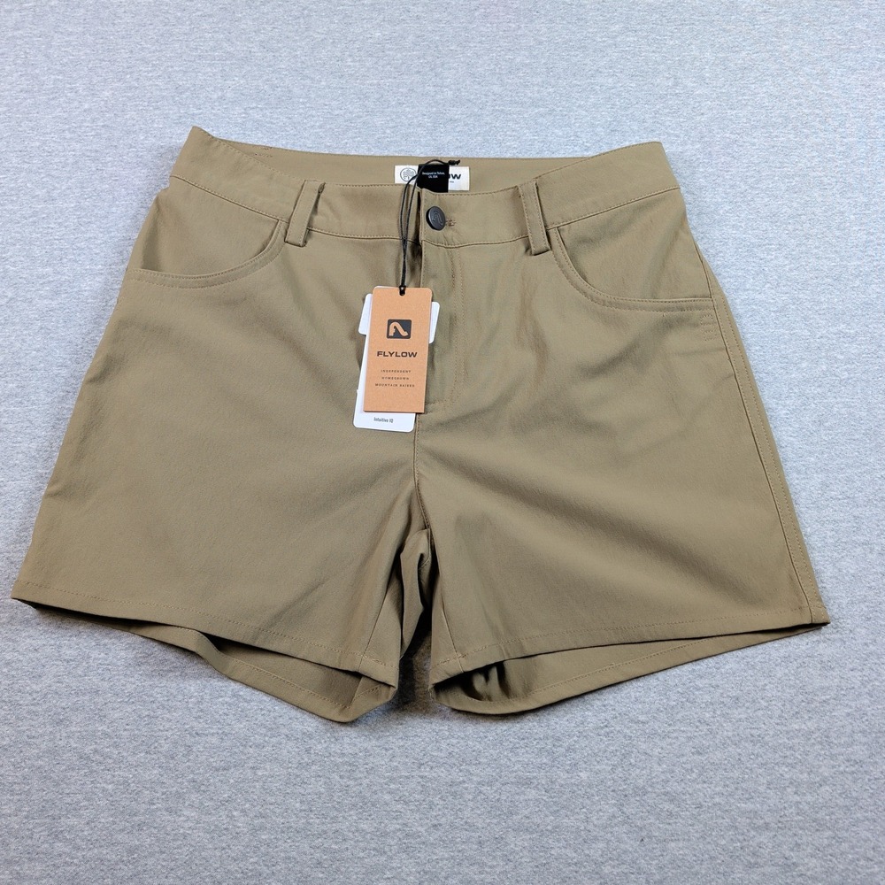 Flylow Life Short Twig Tan Hiking Outdoor Shorts Women 6 4357